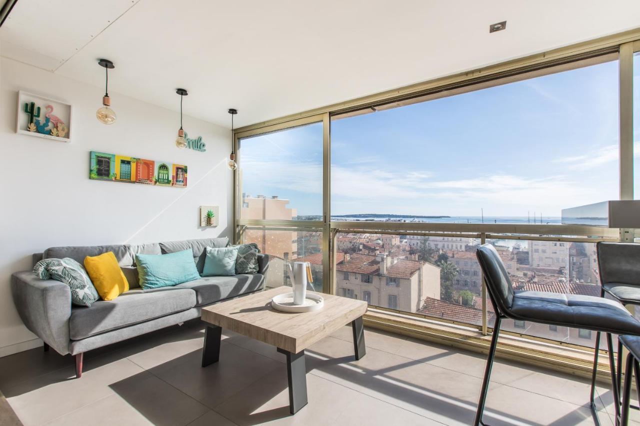 Lb Vacation Rentals I Admire Panoramic Ocean Views Through Walls Of Windows Cannes Eksteriør billede