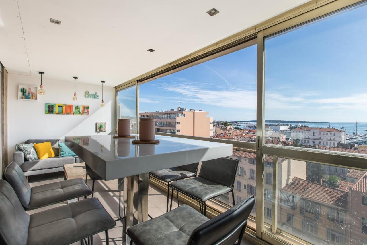 Lb Vacation Rentals I Admire Panoramic Ocean Views Through Walls Of Windows Cannes Eksteriør billede